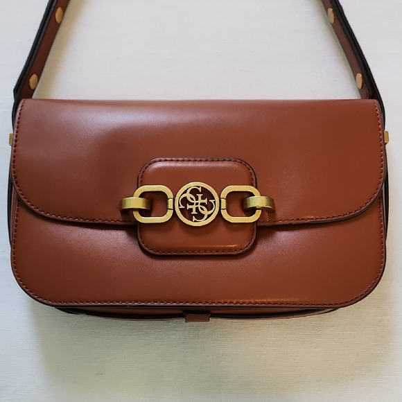 Guess Brown Shoulder Bag - Picture 3 of 17
